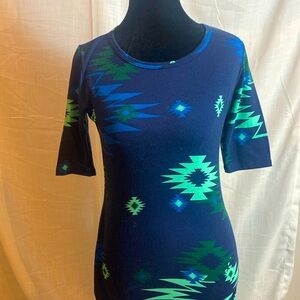 Lula Roe Geometric Pattern Dress